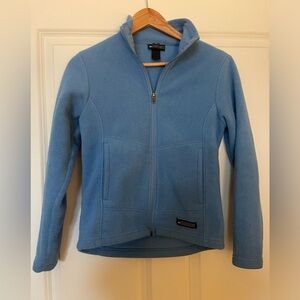 Fleece jacket. Very soft. Great for layering.  Full front zipper